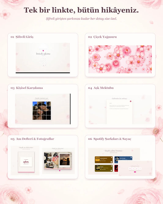 Aşk Hikâyemiz – Sevgiliye Özel Web Sitesi