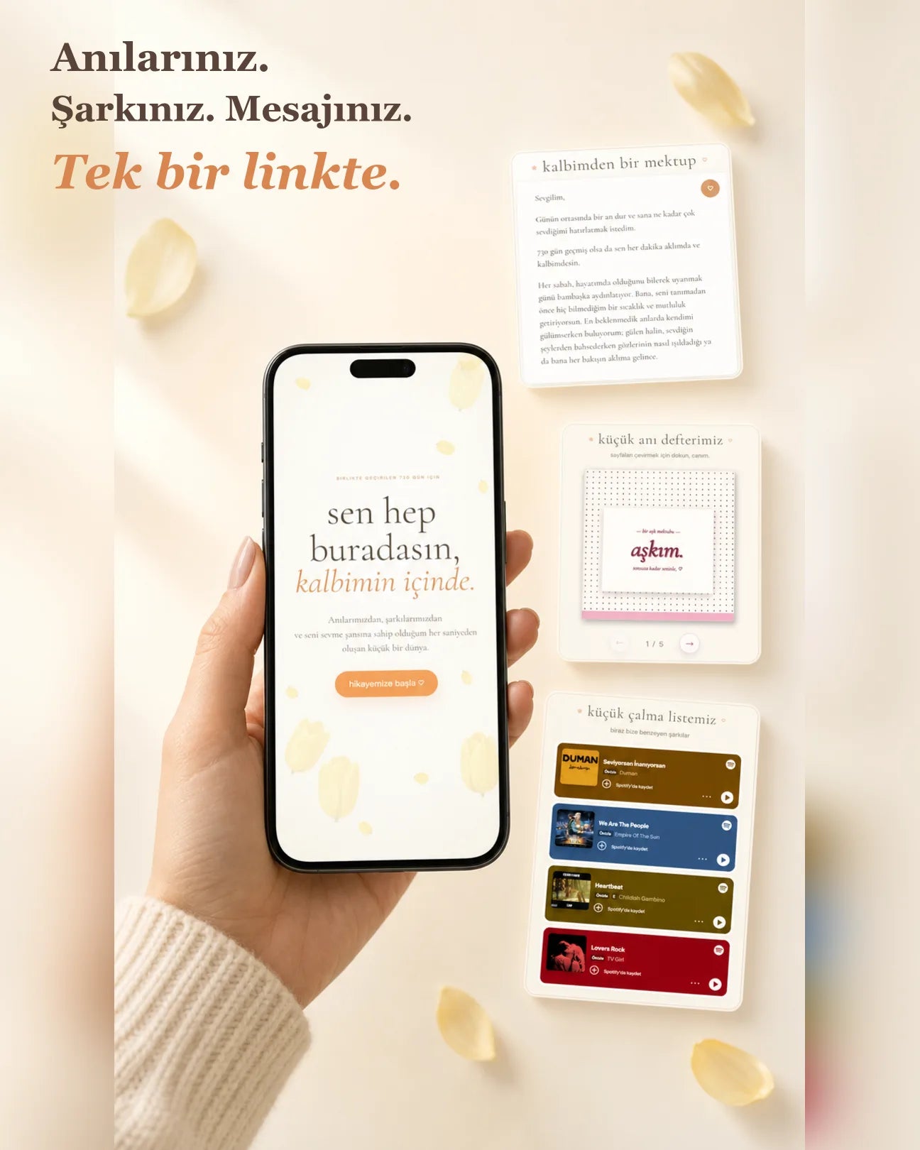 Sevgiliye Özel Web Sitesi