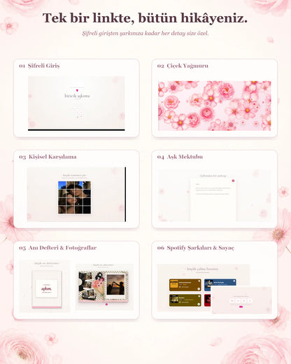 Sevgiliye Özel Web Sitesi